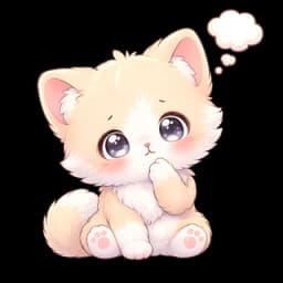 생각하는 고양이 캐릭터